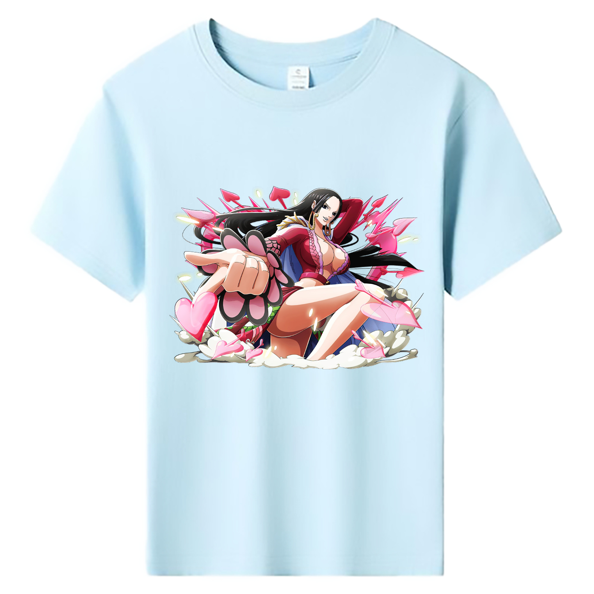 ワンピース ボア・ハンコック ONE PIECE Boa·Hancock 綿100％キッズTシャツ（フロントプリント）